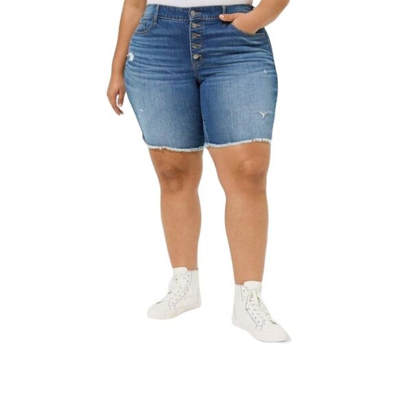 TORRID 10" Perfect Boyfriend Bermuda Vintage Stretch mid-rise short Size 20 - Picture 1 of 15